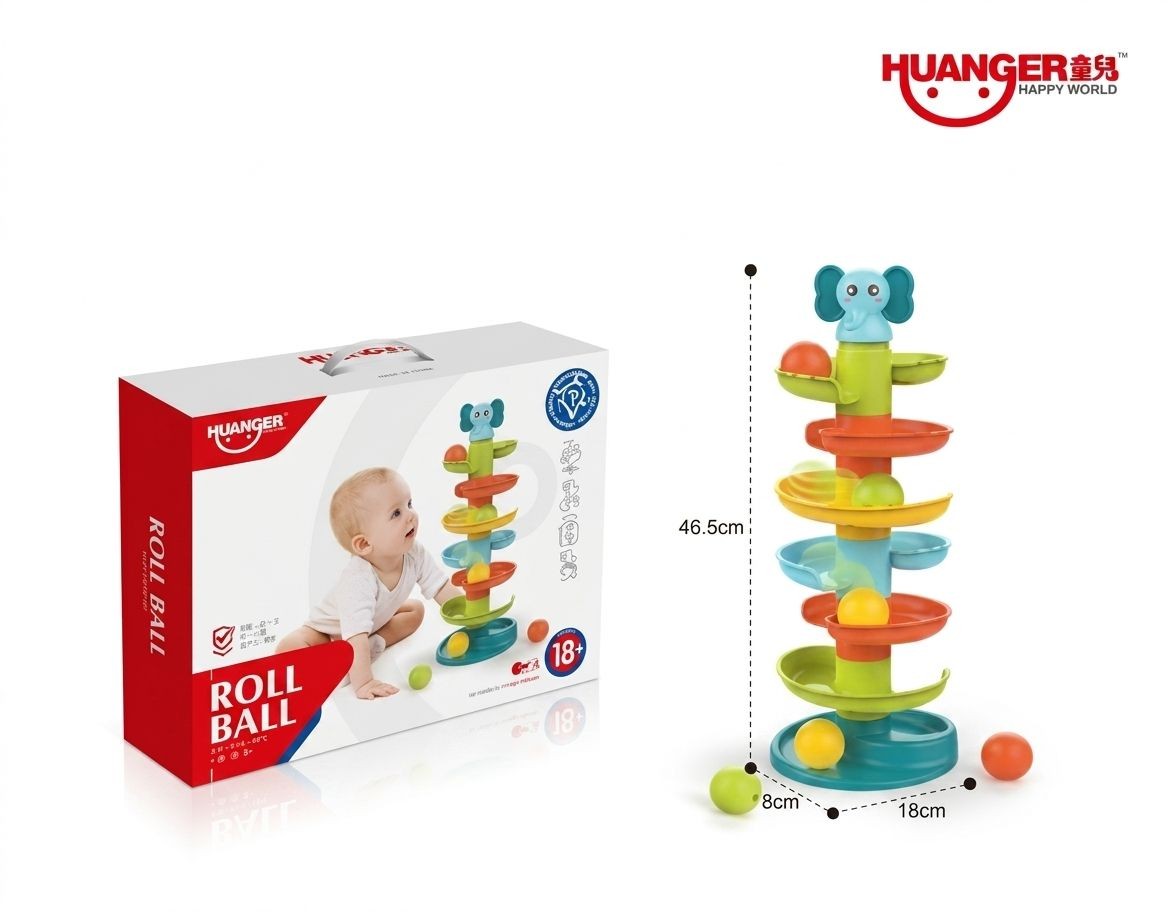 Circuito Torre de Bolitas "Roll Ball" Multiestación - Diseño Elefante-Huanger (HE0293)