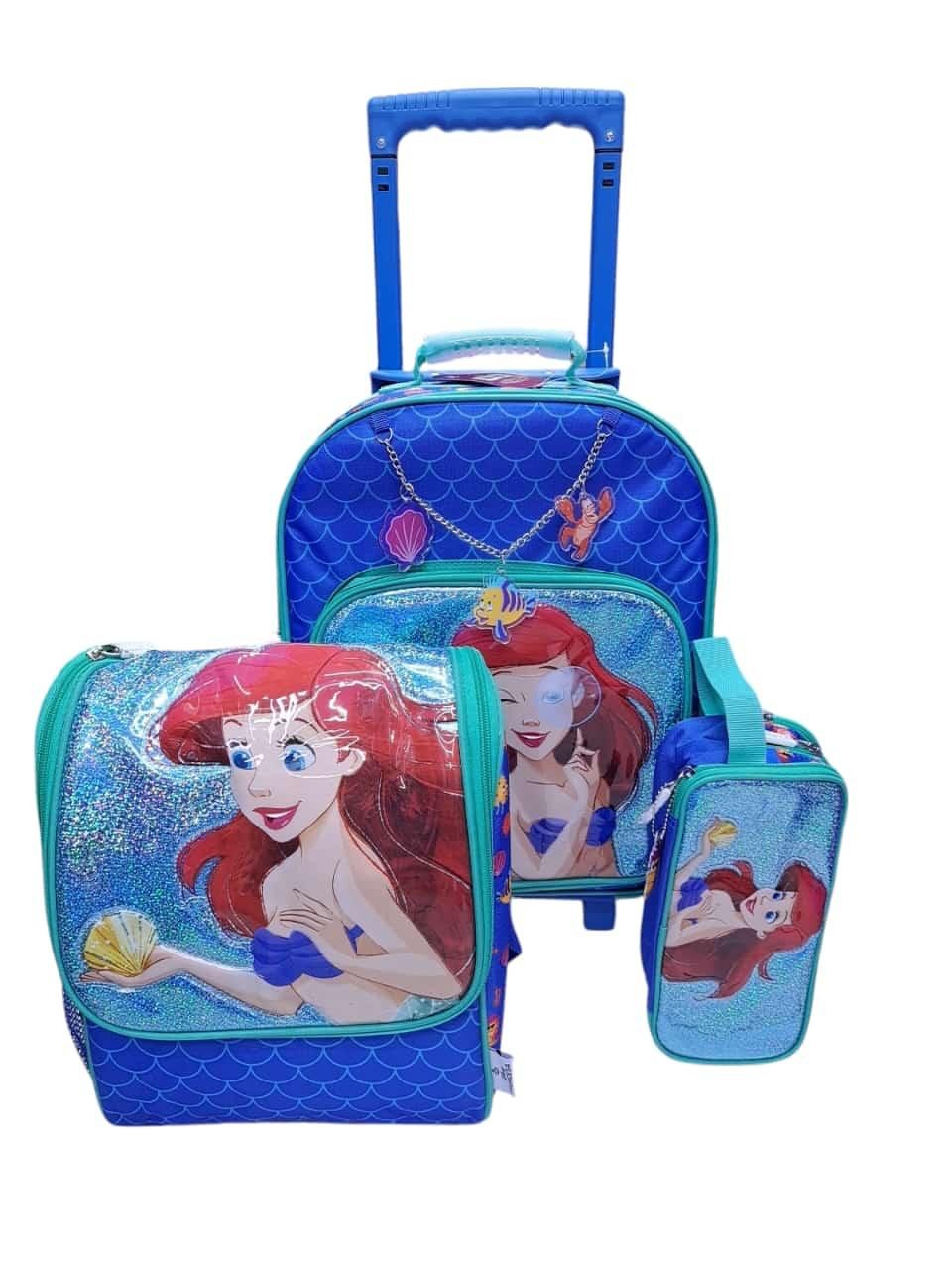 PACK DE MOCHILA  LONCHERA Y CARTUCHERA ARIEL