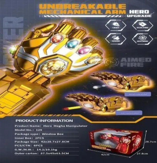 Set mano gemas del infinito (129)