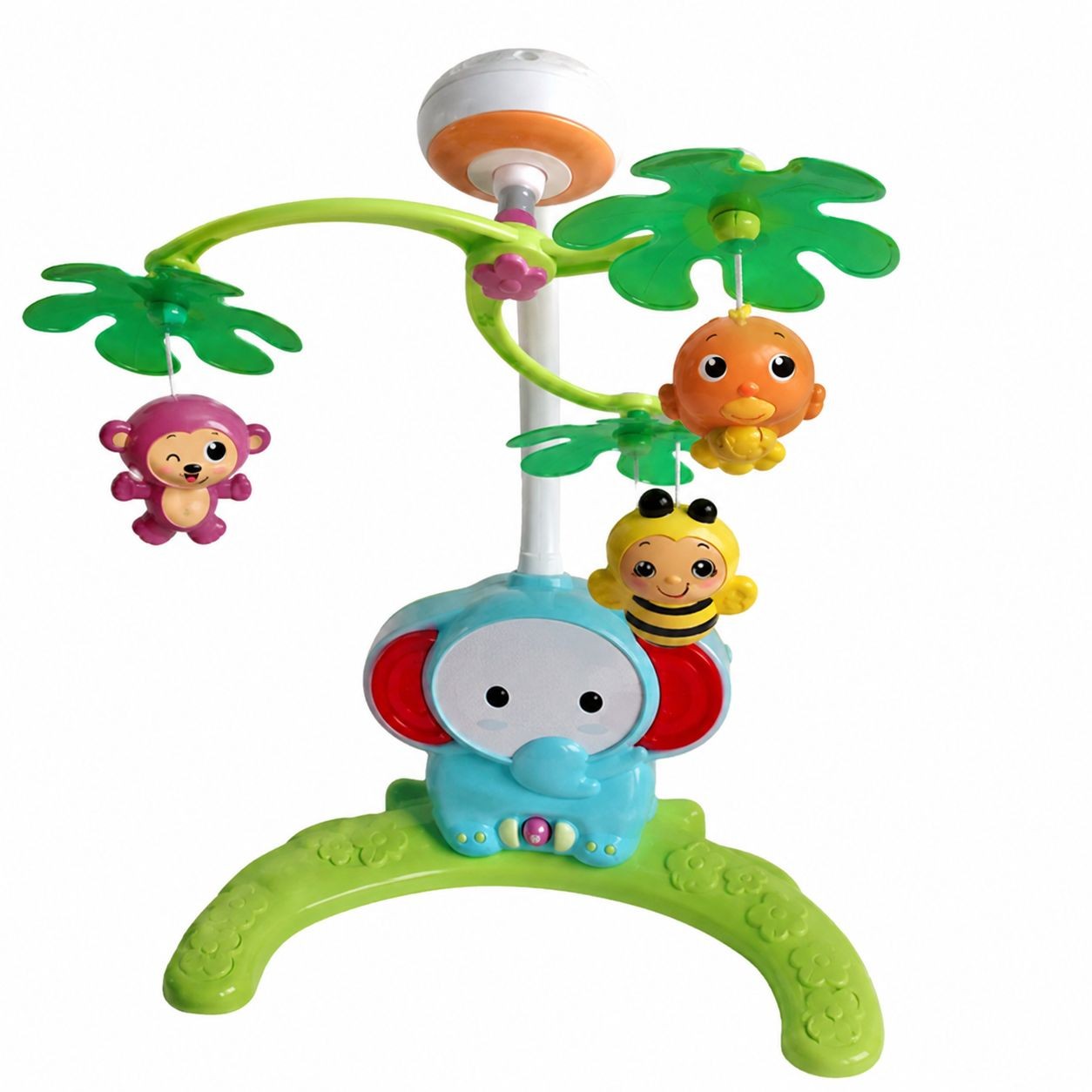 Móvil Musical Proyector 3 en 1 para Cuna con Base de Mesa - Diseño Elefante (8689)