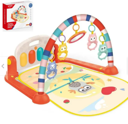GIMNASIO DE BEBE CON PIANO PARA PATEAR 3 EN 1 Color Verde