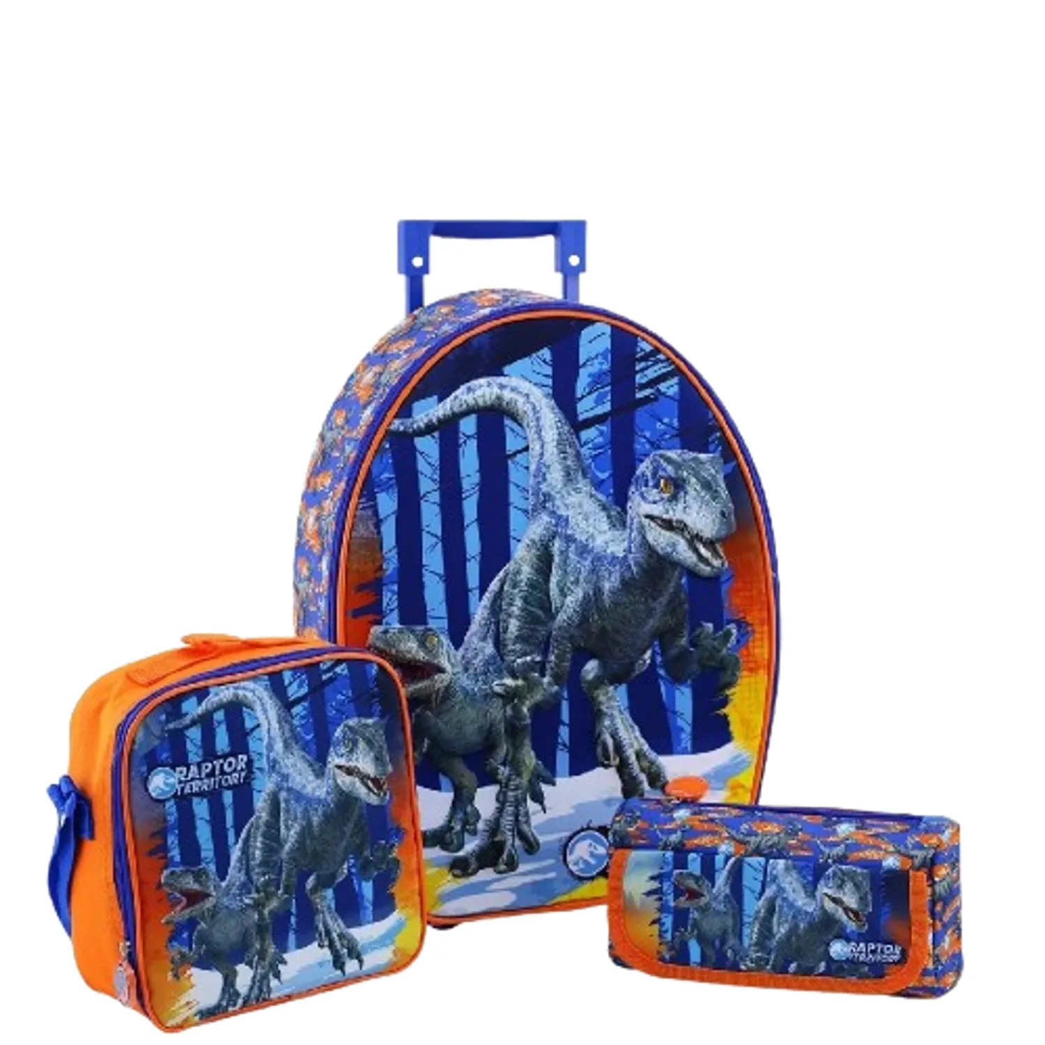 Mochila con Ruedas Jurassic World Pack de 3