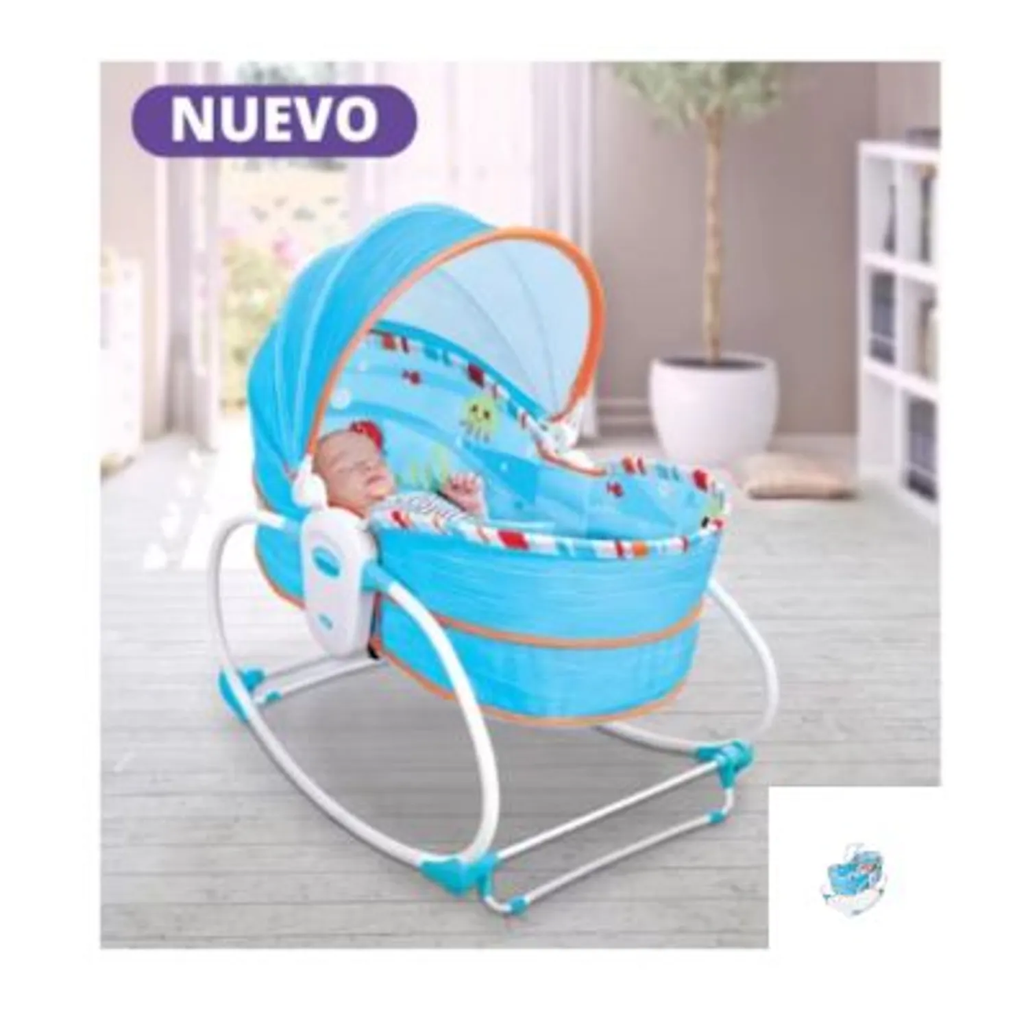 Mecedora Multifuncional 5 en 1 Azul