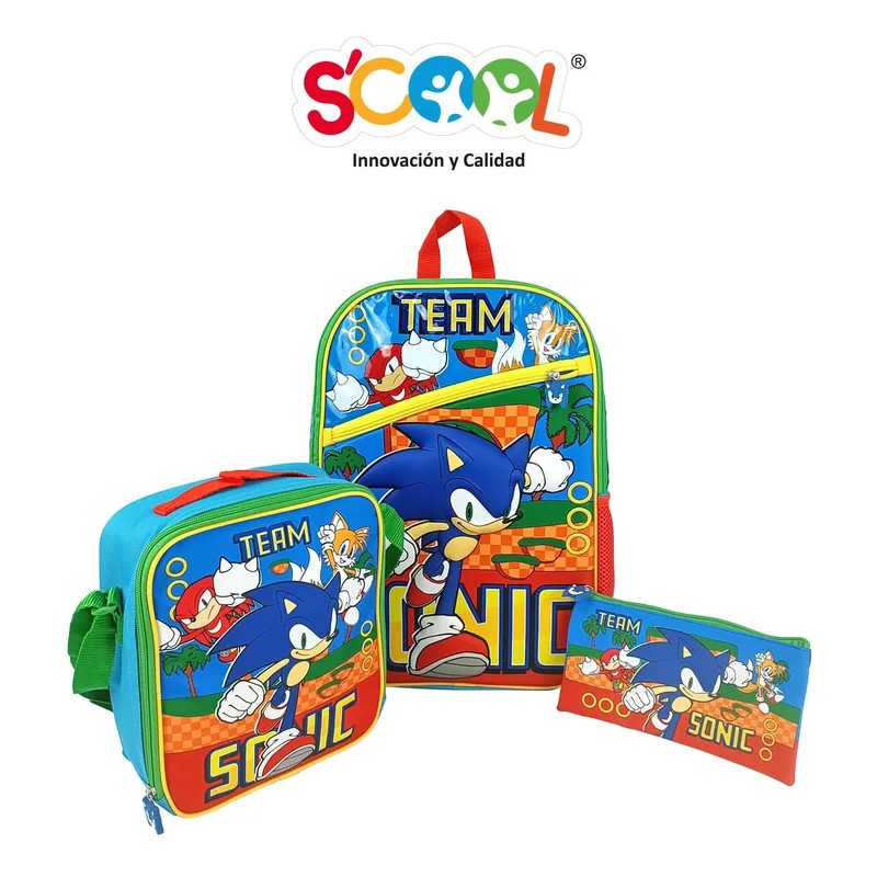 Mochila de Sonic Pack de 3