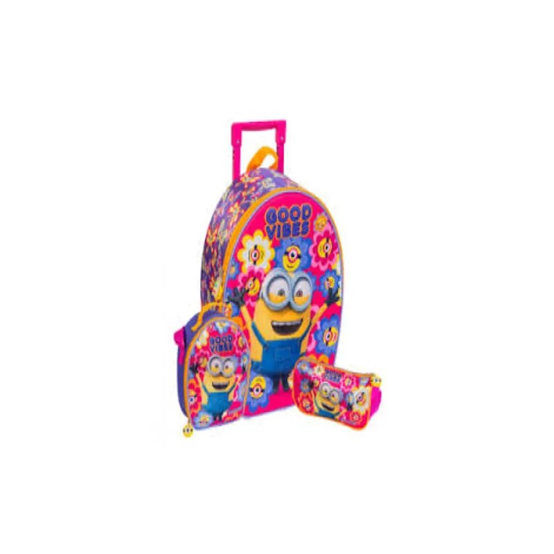 Mochila con Rueda de Minions Pack de 3