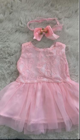 Vestido Rosa Tul