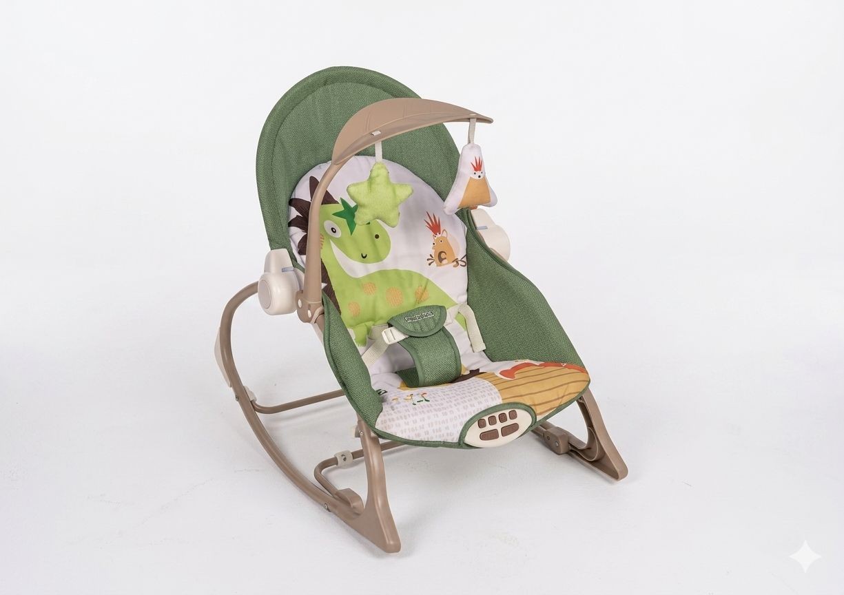 Silla Mecedora Vibradora y Musical para Bebé (615-2A)