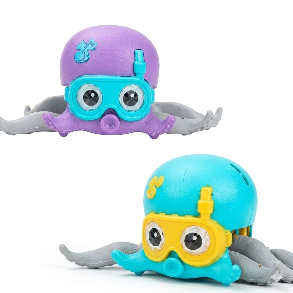 Pulpo de Juguete a Cuerda para Baño y Piso con Patas Articuladas (HG-5073)
