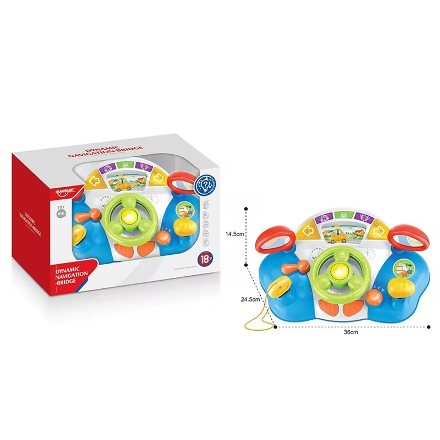 Volante Multifuncional con Timón incluye Luces y Sonidos