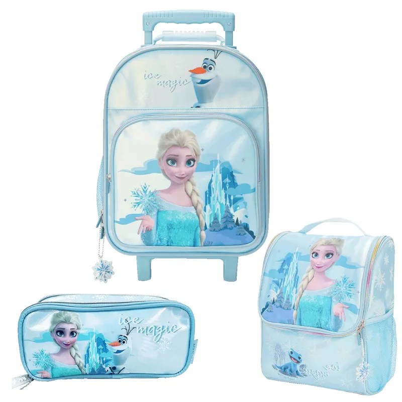 PACK DE MOCHILA LONCHERA Y CARTUCHERA FROZEN