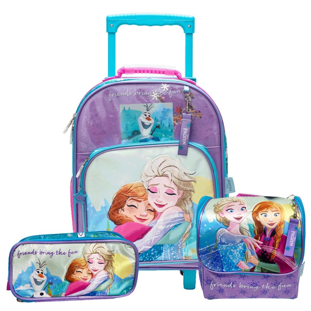 PACK DE MOCHILA LONCHERA Y CARTUCHERA FROZEN