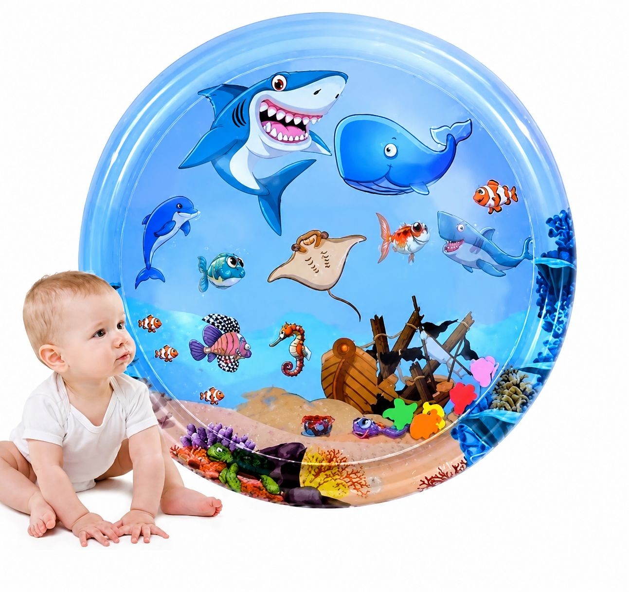 Alfombra de Agua Inflable Sensorial Circular JUMBO (9901)