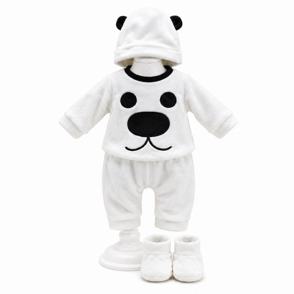 Conjunto Oso Panda de Peluche para Muñecas