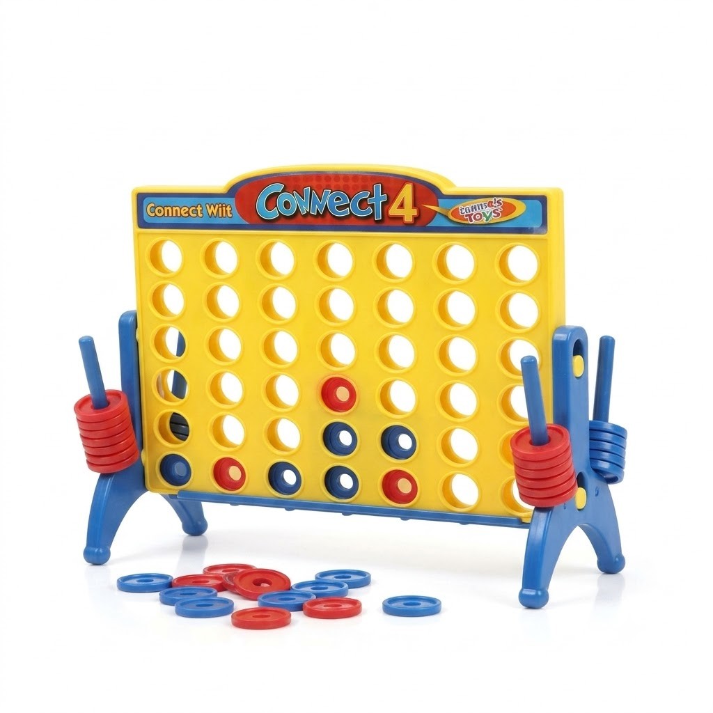 Juego de Mesa Clásico "Conecta 4" (Cuatro en Línea) - Estrategia y Diversión Familiar (97788)