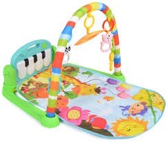 Gimnasio Para Bebé Con Piano Musical Color Verde (696-R21)