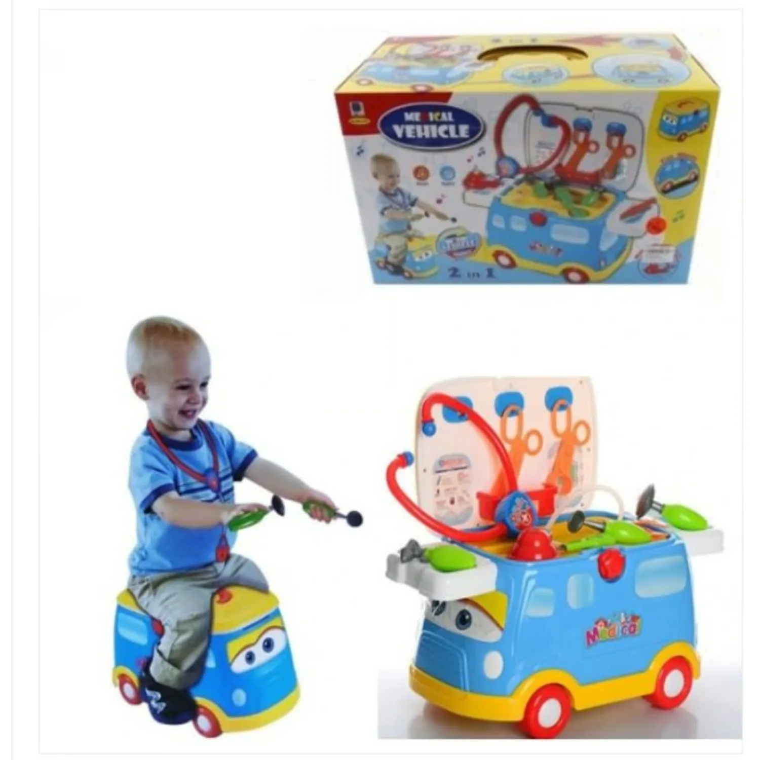 Carro con Set Medico Interactivo
