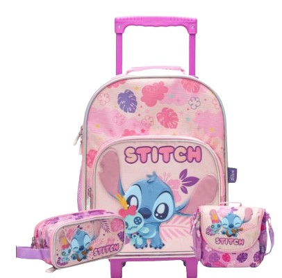 PACK DE MOCHILA LONCHERA Y CARTUCHERA LILO & STITCH