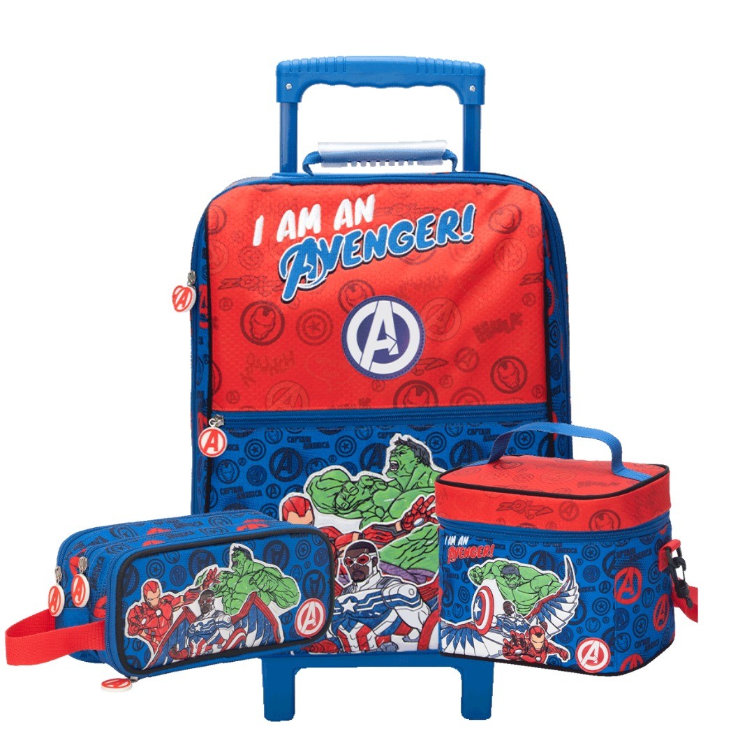 PACK DE MOCHILA  LONCHERA Y CARTUCHERA MARVEL